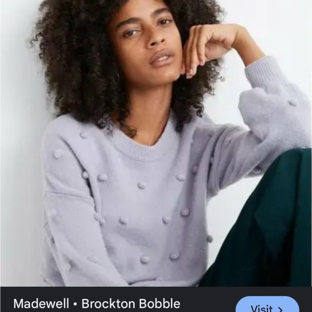 Madewell Women's Brockton Bobble Sweater - Lavender